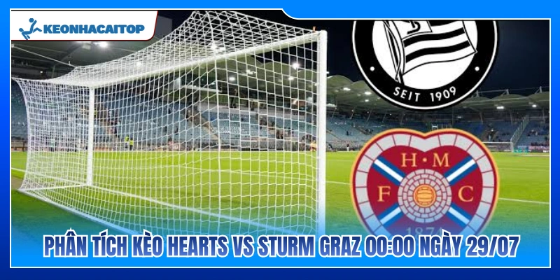 Đánh giá cục diện cuộc đối đầu Hearts vs Sturm Graz